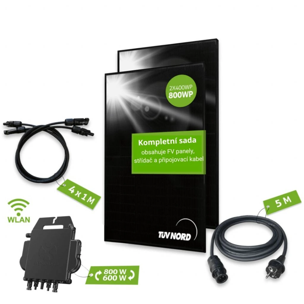 AP system Balkonový set 600 W / 800 Wp – balkonová fotovoltaika