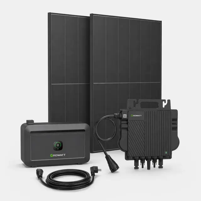 Growatt Balkonová elektrárna 920 Wp / 800 W / 2kWh LiFePO4 – balkonová fotovoltaika
